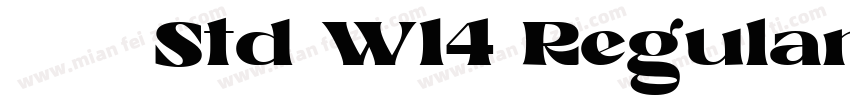 華康明體 Std W14 Regular字体转换